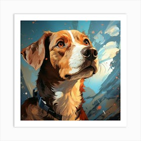 Dog In The Sky Art Print