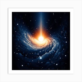 Galaxy In Space Art Print