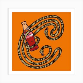 C Cola Dropcap Art Print