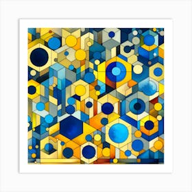 Honey Cells Art Print