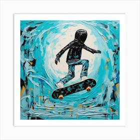 Skateboarder 4 Art Print