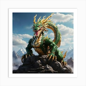 Dragon In The Sky Art Print