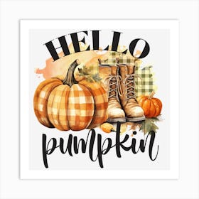 Hello Pumpkin Fall Sublimation Designs Bundle Art Print