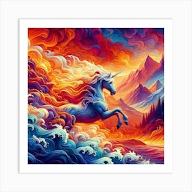 Unicorn Painting 1 Art Print