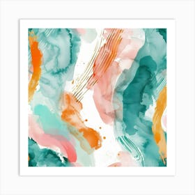 Abstract Watercolor Painting 36 Art Print