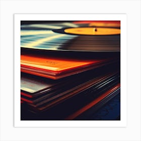 Vinyl Records 8 Art Print