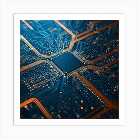 Circuit Board 37 Art Print