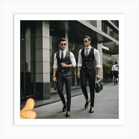 Business casual urbanite Art Print