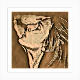 Woman'S Face 11 Art Print