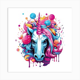 Unicorn Head Art Print