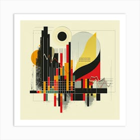 Abstract Cityscape 1 Art Print