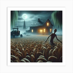 Tree creature in the field 6 Art Print