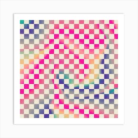 Checkered Pattern Art Print