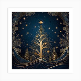 Elegant Christmas Design Series003 Art Print