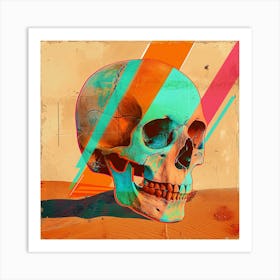 Skull In The Desert 7 Art Print