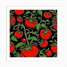 Tomato Pattern 8 Art Print