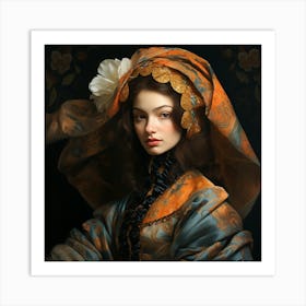 Portrait of a woman 2 Art Print