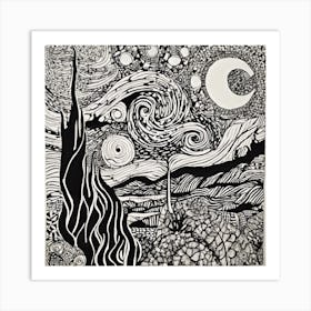 Starry Night 43 Art Print