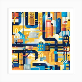 Industrial City 3 Art Print