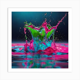 Splashing Water 4 Art Print