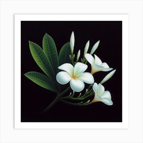 Frangipani Flower Art Print