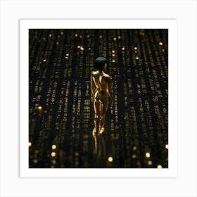 Default Pisces Zodiac Sign Golden Metal Reflecting A Glowing S 2 Art Print