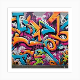 Graffiti Wall 5 Art Print