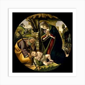 Sandro Botticelli 1445 1510 The Adoration Of The Christ Child Cir 1500 Art Print