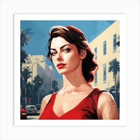 grand theft auto Anne Hathaway Art Print