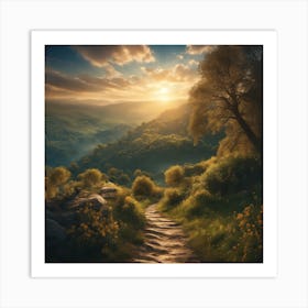 Path To The Sun Art Print