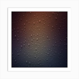 Raindrops On A Window Art Print