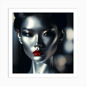 Geisha Creative Illustration Artwork 24 Art Print