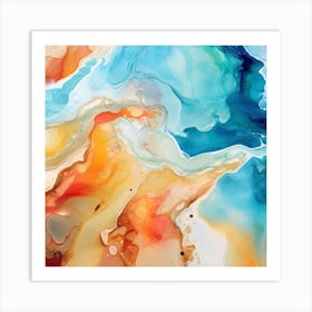 Abstract Watercolor Painting 8 Art Print