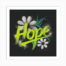 Green Glow Of Hope Art Print