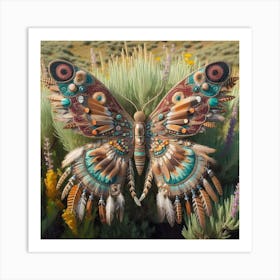 Native American Butterfly Art 2 Art Print