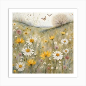 Daisy Meadow 1 Art Print