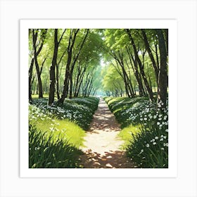 Path In The Woods 9 Art Print