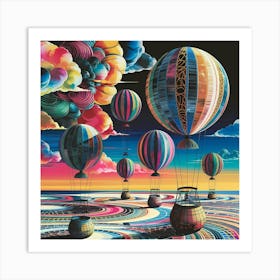 Hot Air Balloons Art Print