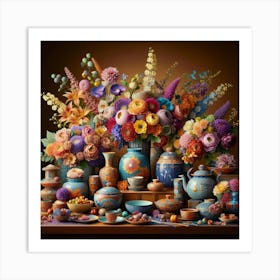 Chinese Vases 2 Art Print