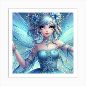 Blue Fairy Art Print