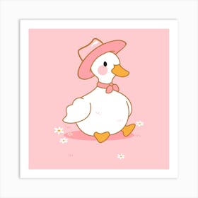 Duck In A Hat 1 Art Print