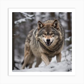 wolf power Art Print