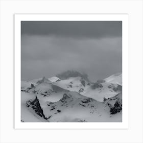 Snowy Mountains 1 Art Print