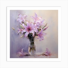 Lilac Whispered Melodies Art Print