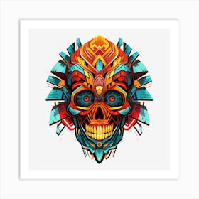 Skull Of The Aztecs Art Print