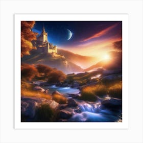 Castle In The Forest 1 Art Print