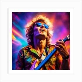 A Portrait Of A Rock Star I Art Print