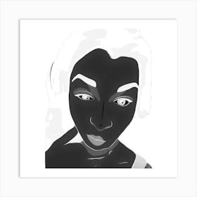 Black And White Portrait Art Print