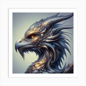 Dragon Head Art Print