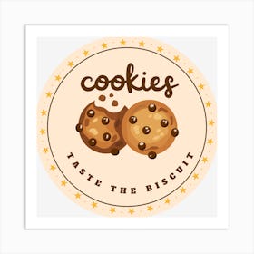 Cookies Taste The Biscuit Art Print